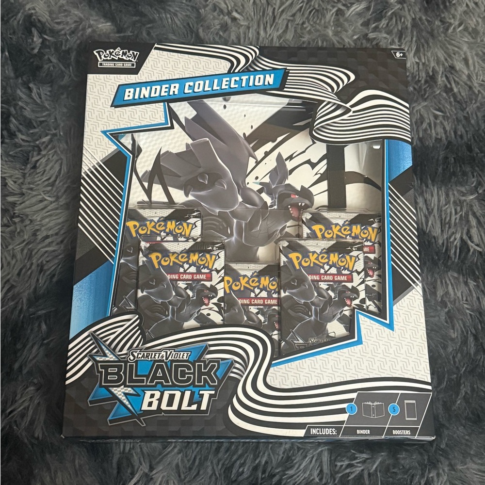 Pokemon Black Bolt Binder Collection with Blue Accents